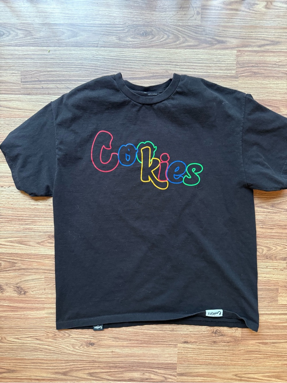 Black 'Cookies' Logo Short Sleeve Tee